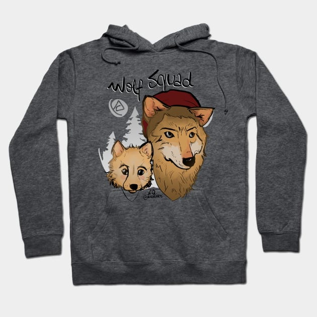Wolf Squad Hoodie by @akaluciarts